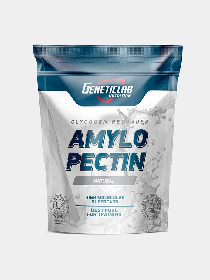 Гейнер AMYLOPECTINE GeneticLab Nutrition, без вкуса, 1000 г
