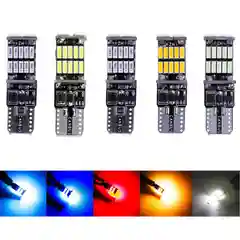 Синий лампа габаритов, светодиодная, с обманкой, 5 цветов, T10, W5W, 26 SMD, 12V