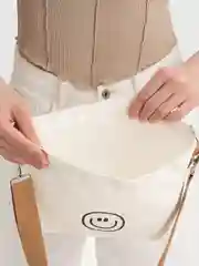 Молочный сумка шоппер, разный дизайн и цвет