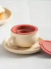 Ситечко для кружки с крышкой, силиконовый, 9,4х5 см