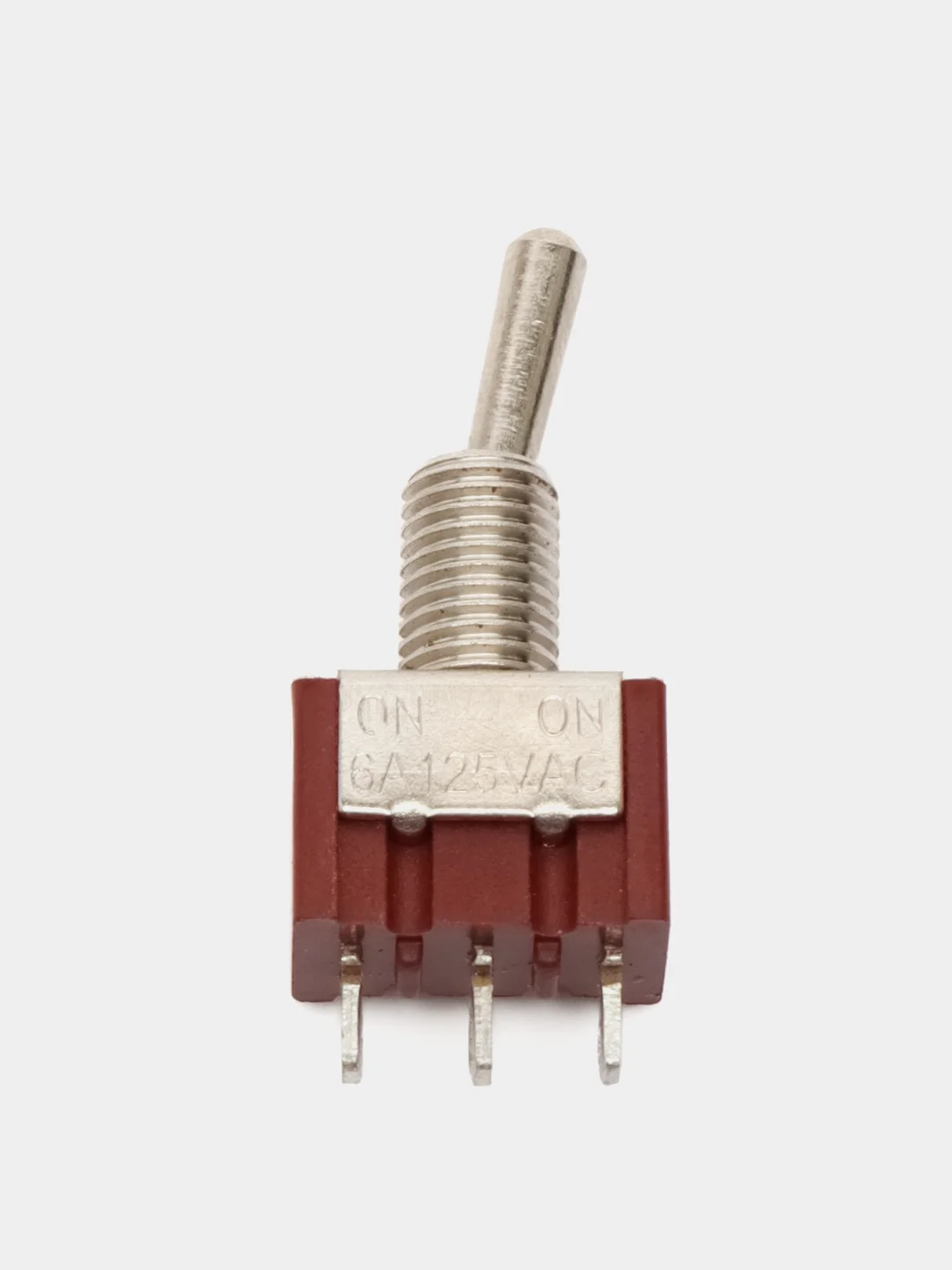 Тумблер MTS-102 3 контакта 2 положения ON-ON с фиксацией