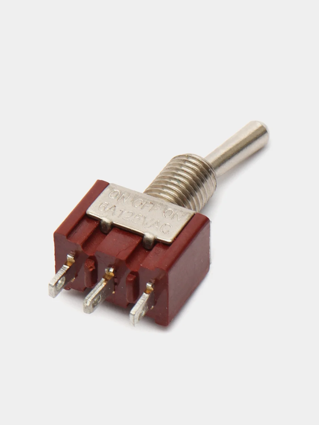 Тумблер MTS-103 3 контакта 3 положения ON-OFF-ON с фиксацией