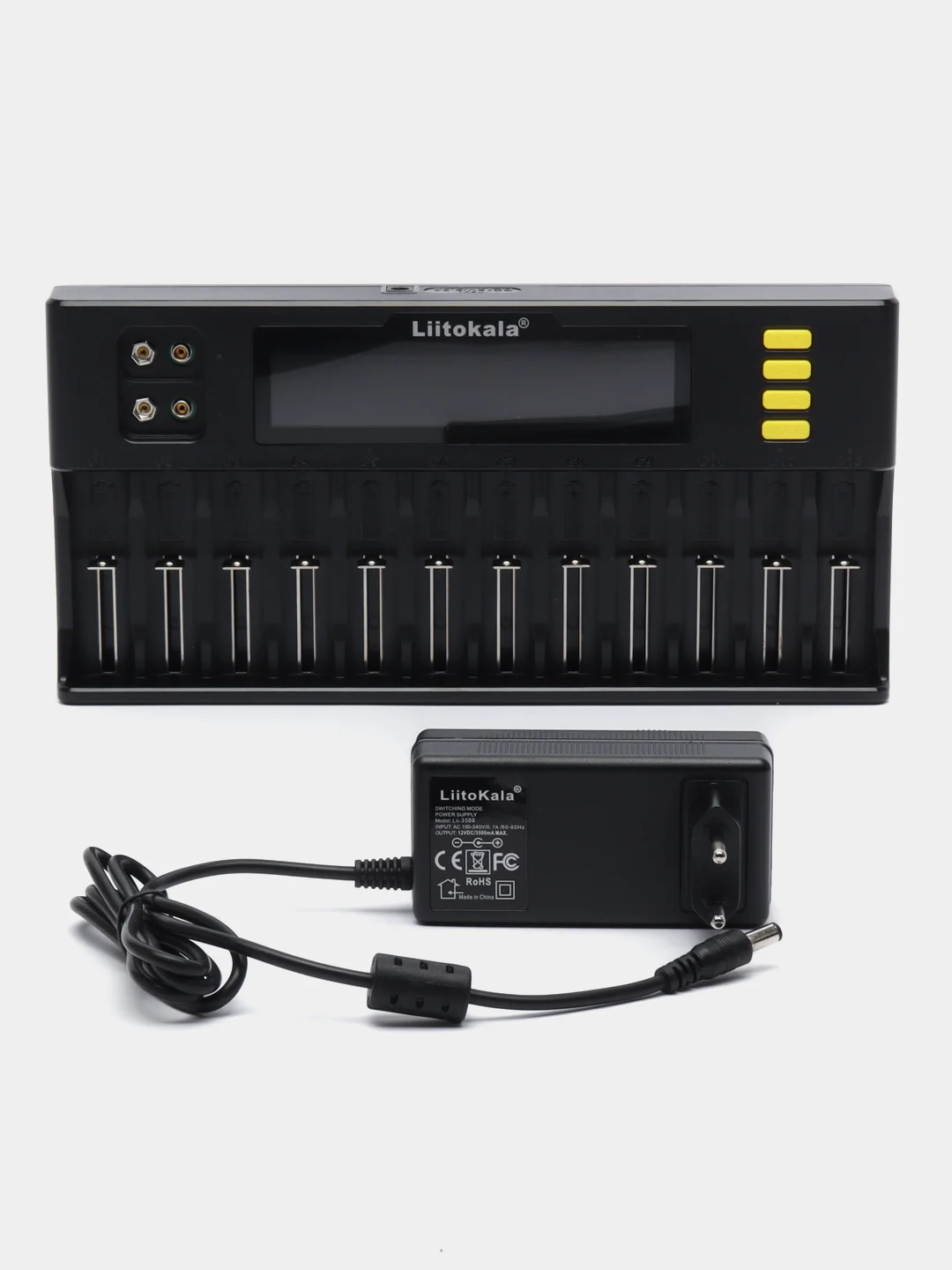 Зарядное устройство LitKala Li-s12 eu charger для аккумуляторов 18650,26500, 21700, AAA,AA
