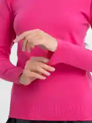 Фуксия водолазка женская / Водолазка теплая с длинным рукавом / Гольф