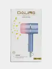 Лавандовый фен для волос, дорожный, DALING 1400 Вт, скоростей 2, кол-во насадок 1