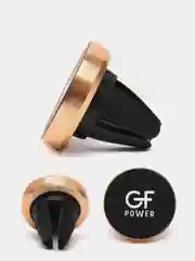 Золотой держатель для телефона в машину магнитный GFPoWeR CH-01, на воздуховод дефлектор