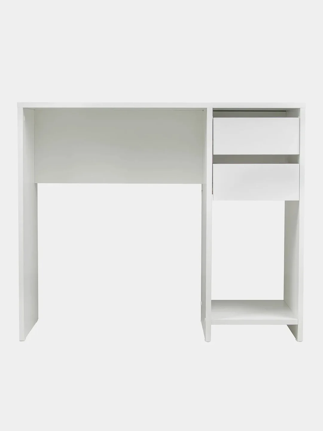 Стол письменный/компьютерный BRABIX "Scandi CD-017", 900х450х750 мм, 2 ящика, белый, 641894