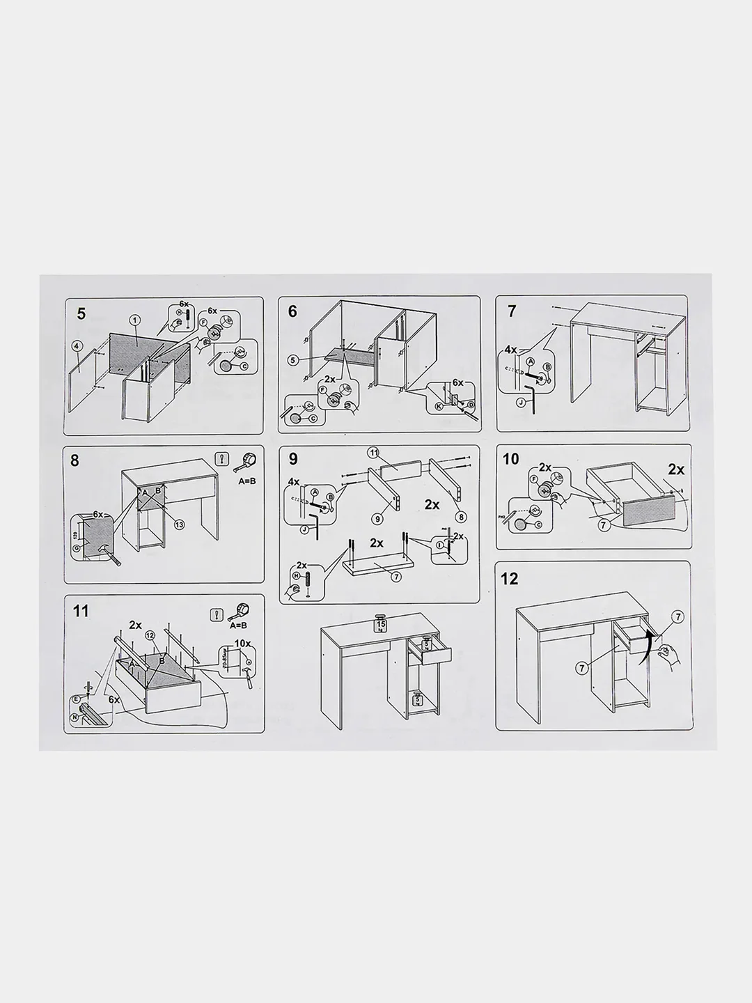 Стол письменный/компьютерный BRABIX "Scandi CD-017", 900х450х750 мм, 2 ящика, белый, 641894