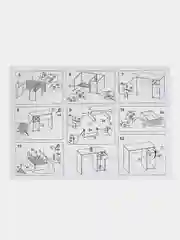 Стол письменный/компьютерный BRABIX "Scandi CD-017", 900х450х750 мм, 2 ящика, белый, 641894