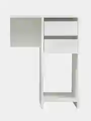 Стол письменный/компьютерный BRABIX "Scandi CD-017", 900х450х750 мм, 2 ящика, белый, 641894