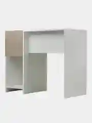 Стол письменный/компьютерный BRABIX "Scandi CD-017", 900х450х750 мм, 2 ящика, белый, 641894
