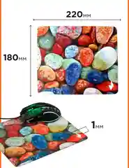 Коврик для мыши Gembird 220х180х1мм, "камни"