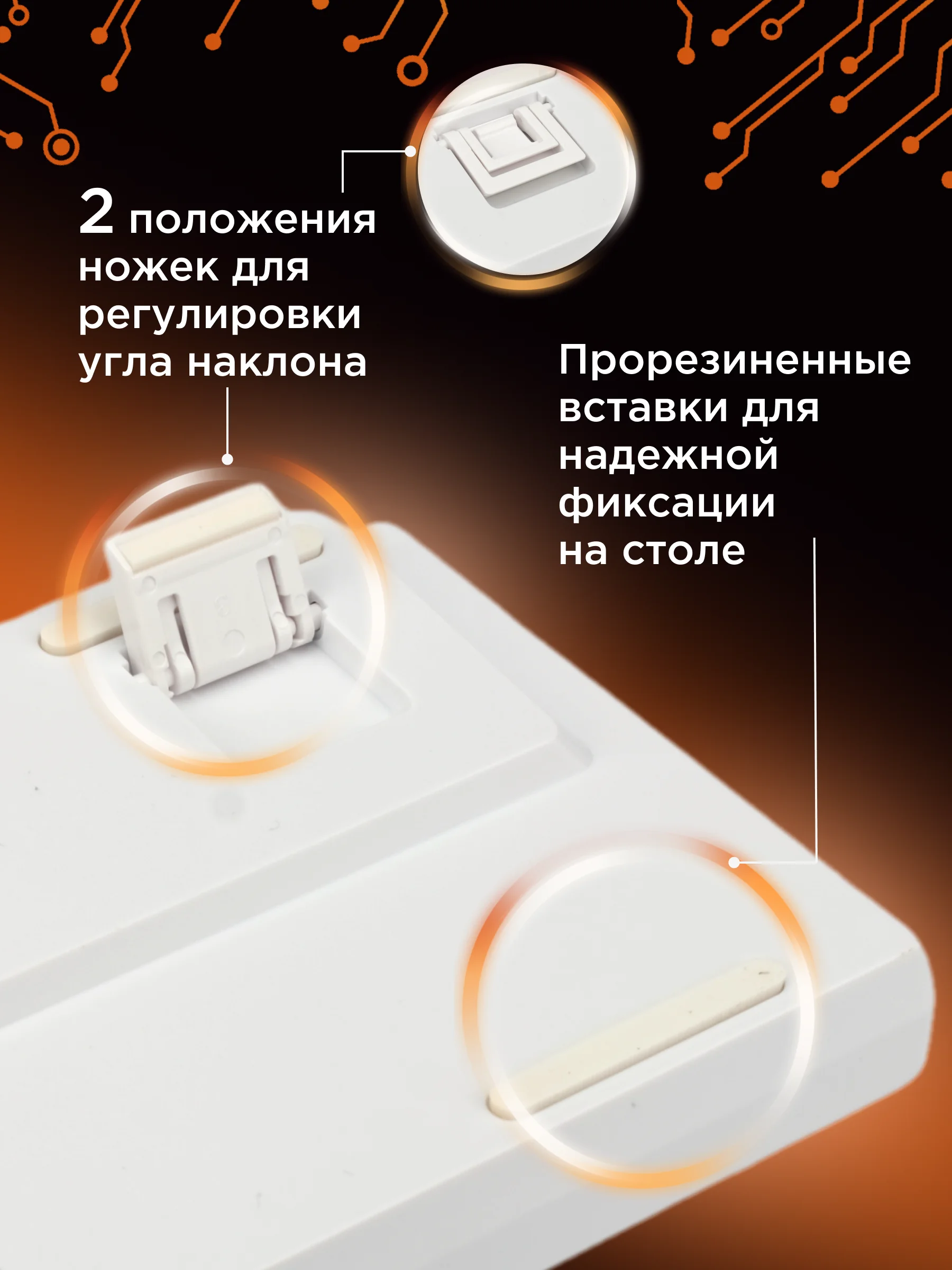 Проводная механ.клавиатура Гарнизон GK-400GL-W