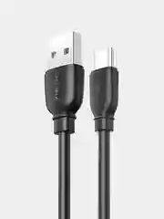 Черный зарядный кабель Type-C-USB для Android, зарядное устройство, быстрая зарядка, 1 м, 2,4А