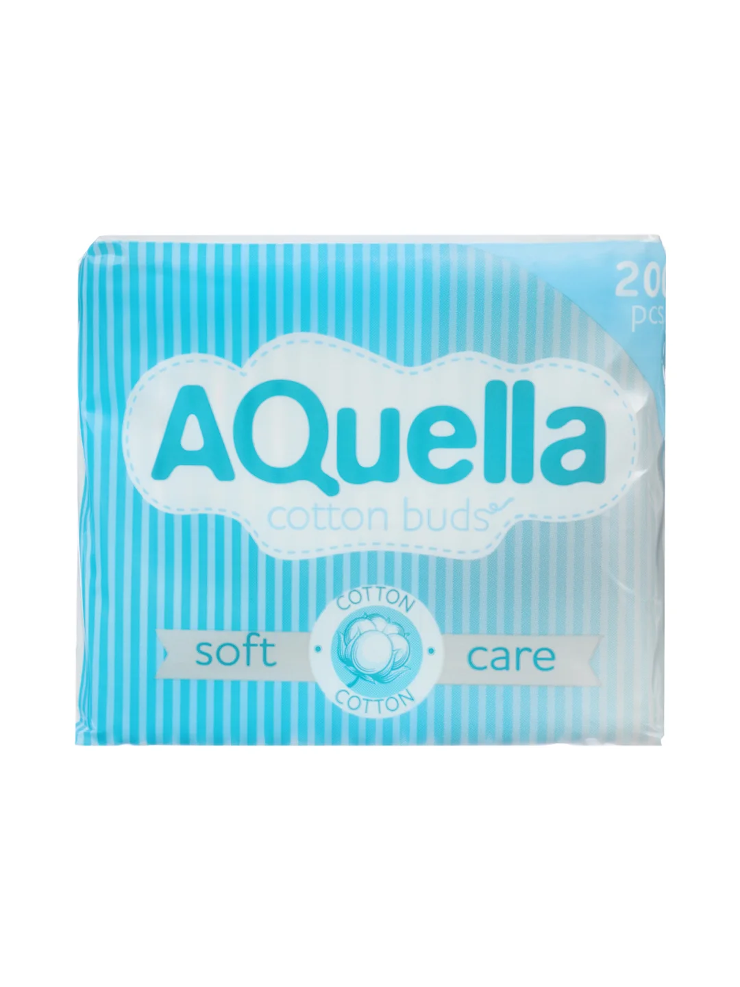 Ватные палочки AQUELLA, п/э пакет, 200 штук