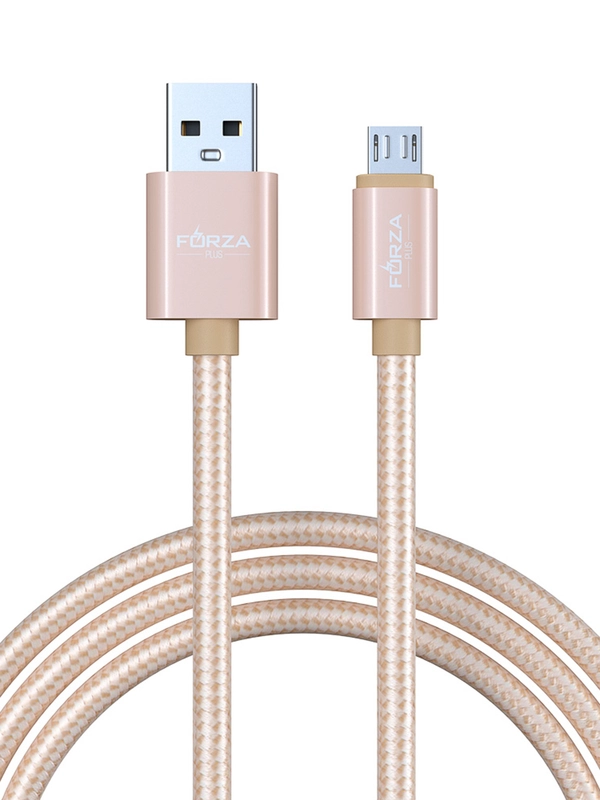 Кабель для зарядки Флоренция Micro USB - USB, 1.5 метра, 1.5 А, тканевая оплётка, 3 цвета