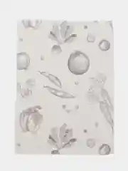 Серый полотенце кухонное "Обед"