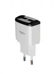 Сетевое зарядное устройство Палитра, 2xUSB, 2 А, 5 В, 5 цветов