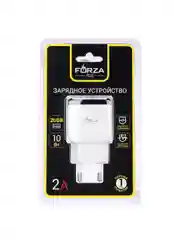 Сетевое зарядное устройство Палитра, 2xUSB, 2 А, 5 В, 5 цветов