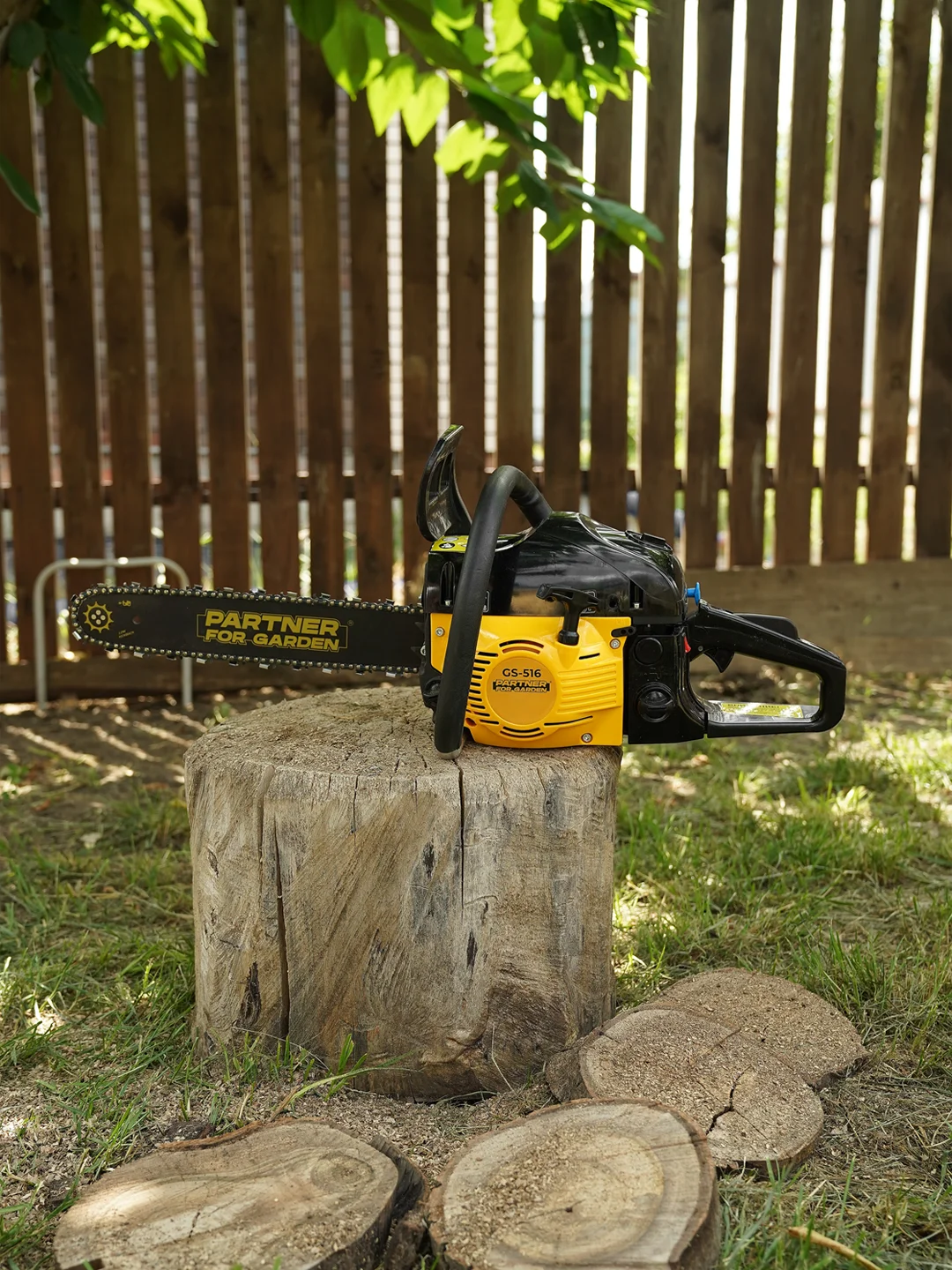 Бензопила цепная Partner for Garden GS 516 3,5 л.с, мощность 2,4 кВт,лёгкий запуск