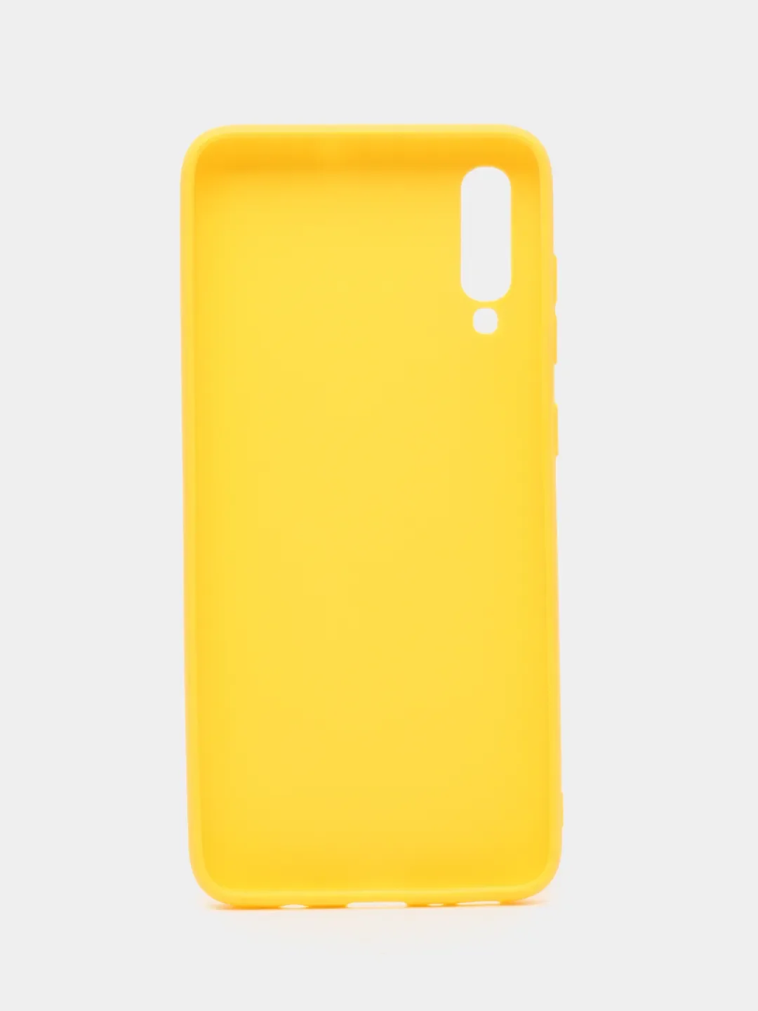 Желтый силиконовый чехол для Samsung A70
