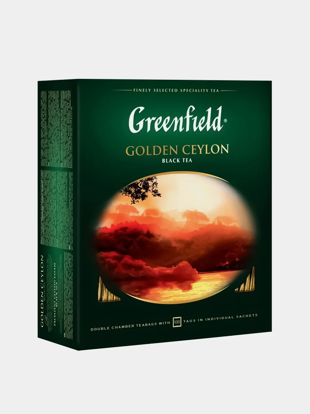 Чай в пакетиках черный Greenfield Golden Ceylon, 100 пакетиков х 2 г
