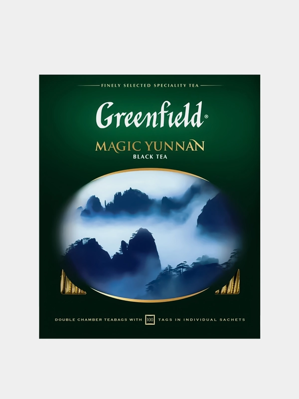Чай чёрный Greenfield Magic Yunnan, 100 пакетиков х 2 г