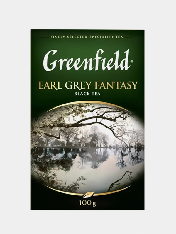 Чай черный листовой Greenfield Earl Grey Fantasy, с добавками, 100 г