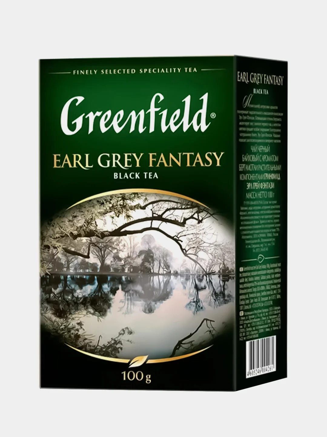 Чай черный листовой Greenfield Earl Grey Fantasy, с добавками, 100 г
