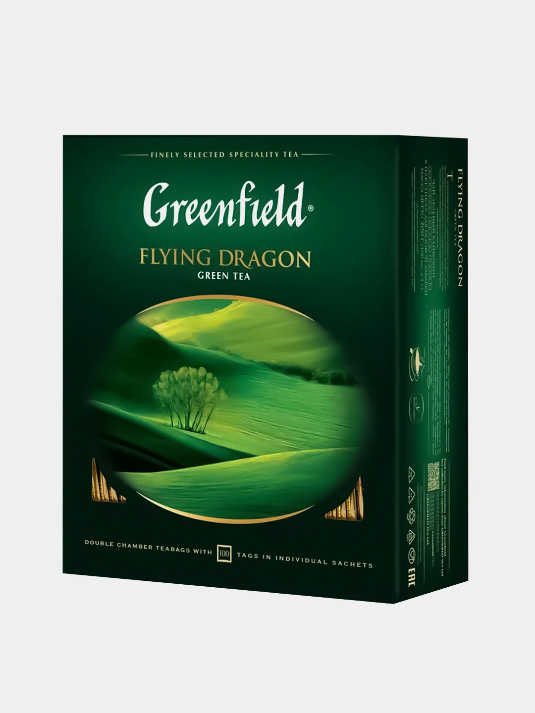 Чай заленый Greenfield Flying Dragon, 100 пакетиков х 2 г