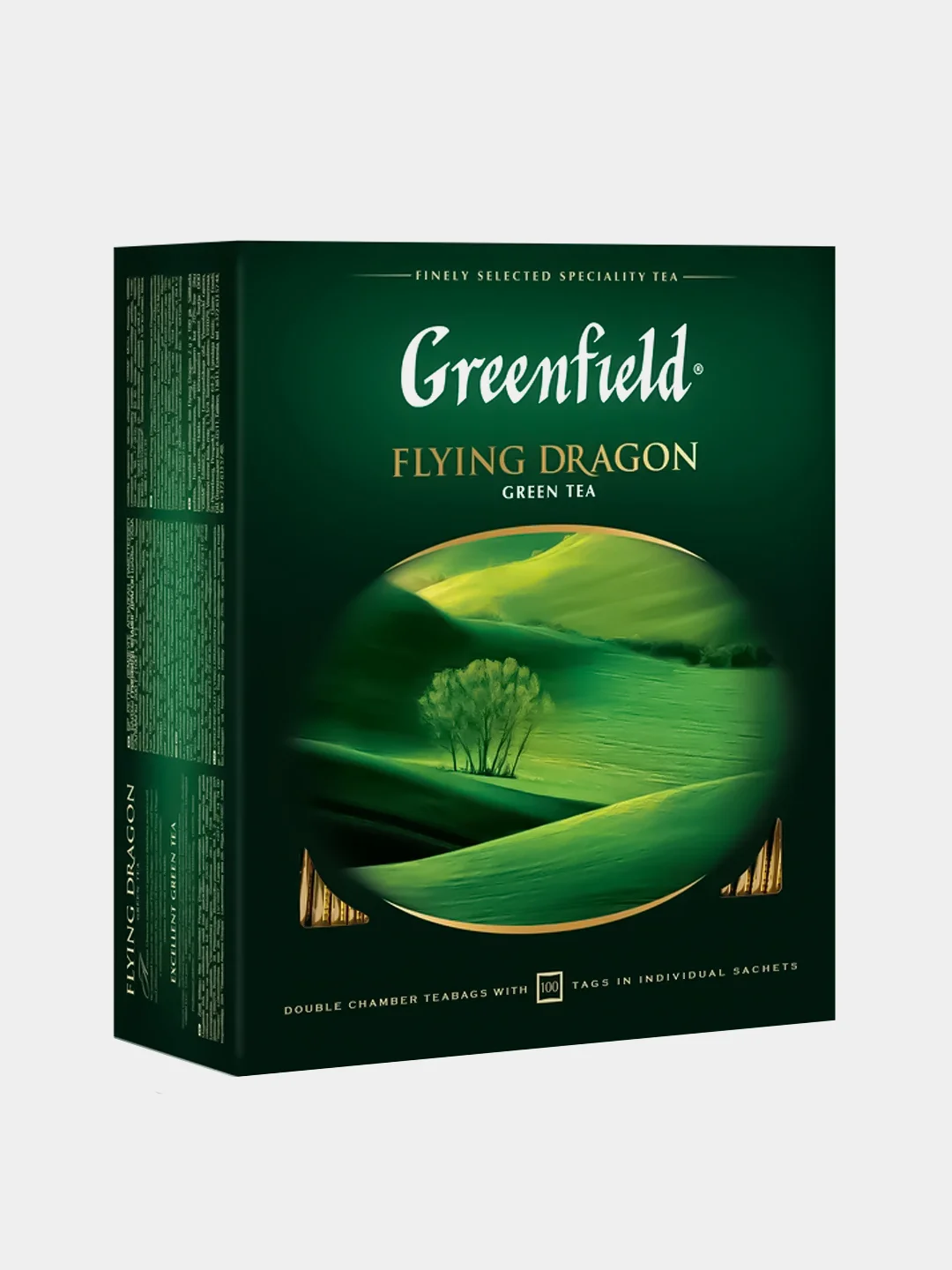 Чай заленый Greenfield Flying Dragon, 100 пакетиков х 2 г