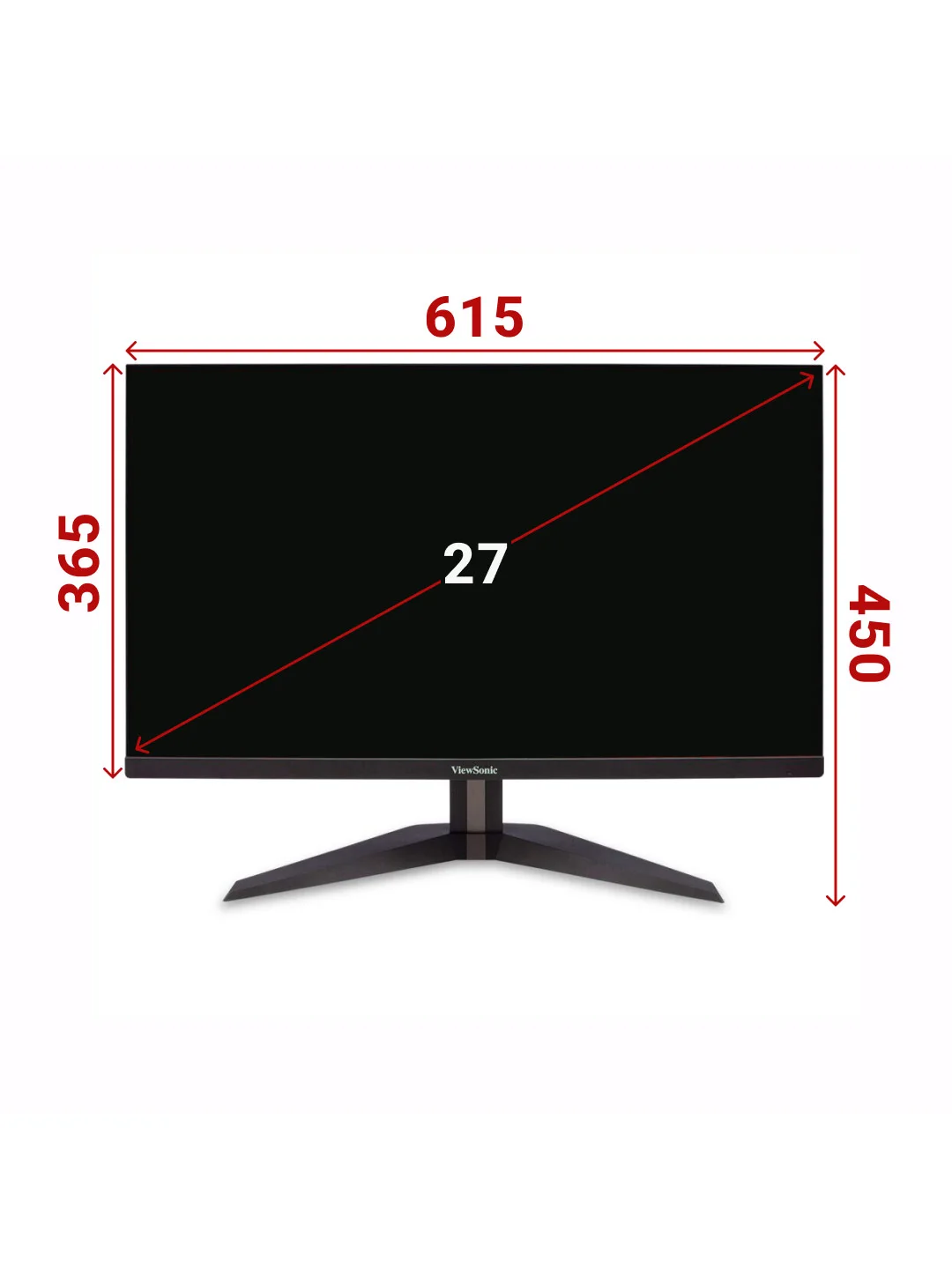 Черный игровой монитор 27" ViewSonic VX2758-2KP-MHD IPS экран QHD 144Гц