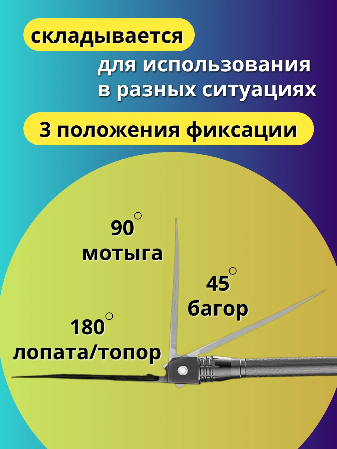 Черный лопата многофункциональная, туристическая, автомобильная, тактическая с пилой