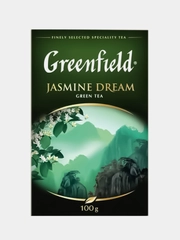 Чай Greenfield Жасмин Дрим, листовой, зеленый, 100 г