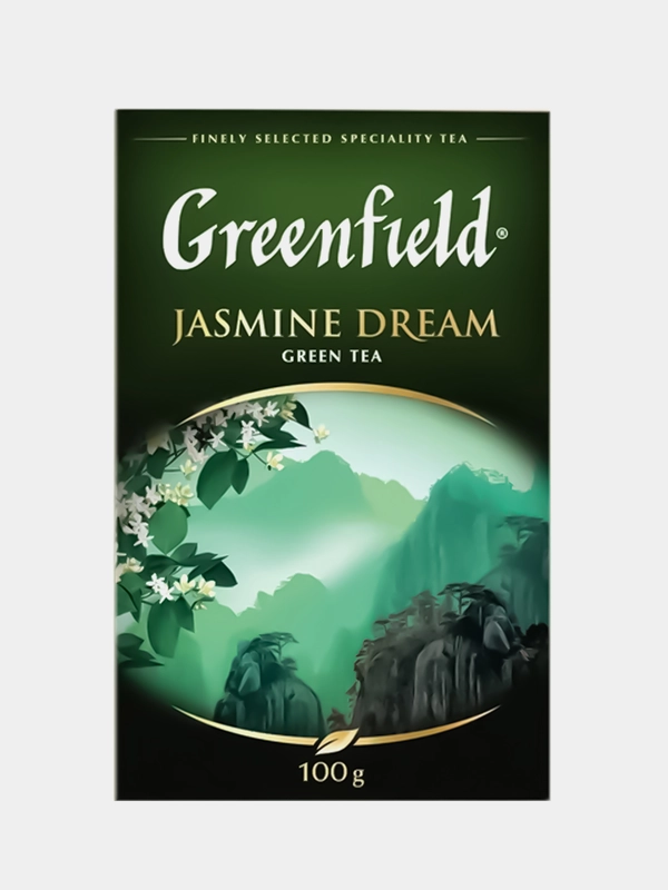 Чай Greenfield Жасмин Дрим, листовой, зеленый, 100 г