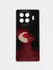 Фиолетовый чехол на Tecno Spark 20 Pro Plus / Текно Спарк 20 Про Плюс прозрачный, с рисунком