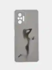 Серый меланж силиконовый чехол на Xiaomi Redmi Note 10 Pro (Сяоми Редми Нот 10 Про)