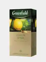 Чай Greenfield Лемон Спарк, в пакетиках, черный, с  добавками, 1,5г х 25 пакетиков