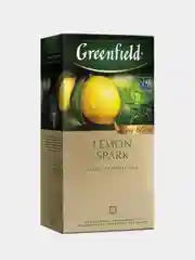 Чай Greenfield Лемон Спарк, в пакетиках, черный, с  добавками, 1,5г х 25 пакетиков