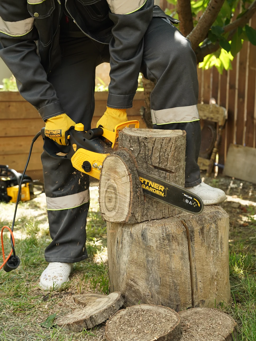 Пила цепная электрическая Partner for Garden ES-405 2000 Вт,16"/40 см шина,цепь 3/8-1,3-57