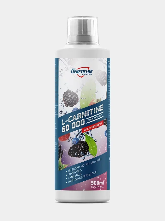 Жиросжигатель L-CARNITINE concentrate GeneticLab Nutrition, 500 мл