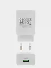 Белый сетевое зарядное устройство GFPower GF21T + кабель Type-C, USB-порт, QC3.0, 18Вт