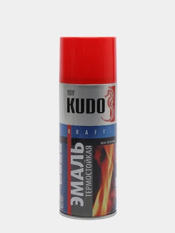 Эмаль термостойкая KUDO, аэрозоль, 520 мл
