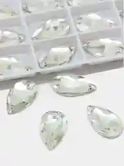 Стразы стеклянные пришивные Pellosa Капля, Корея