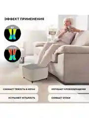 Массажер для ног с подогревом 2 в 1 PLANTA MF-15, массажер-пуф