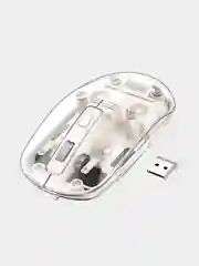 Бесшумная беспроводная мышь HOCO GM29 2,4G Krystal Silent в прозрачном корпусе