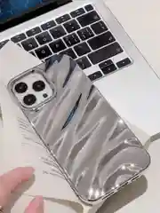 Хром чехол для iPhone 7,8,SE,XR,XS,11,12,13,14,15,Pro,Max,Plus,на айфон,хром,синий, силиконовый