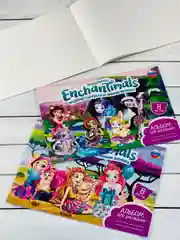 Альбом для рисования Канцтовары с героями мультфильма Энчантималс энчентималс мульт фея