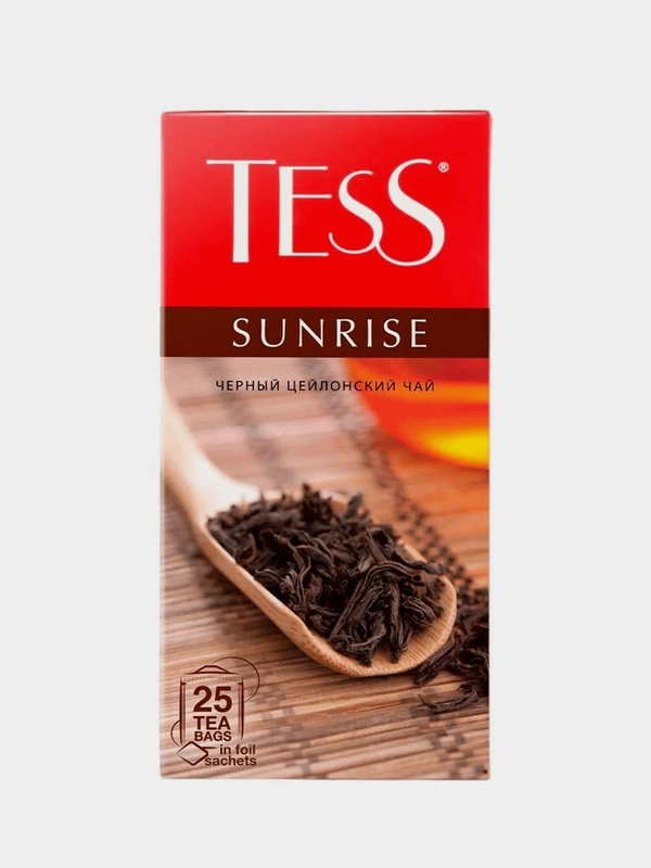 Чай черный Tess Санрайз, 25 пакетиков х 1,8 г