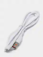 Кабель USB на Lightning "GFPower 01L", 1 м, 2.4 A, белый ПВХ, Apple iPhone 8-pin